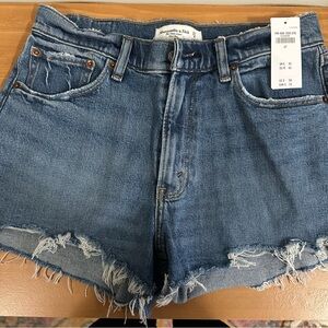 Abercrombie & Fitch Mid Rise Mom Shorts